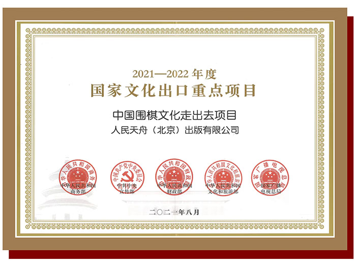 2021-2022年度国家文化出口重点项目